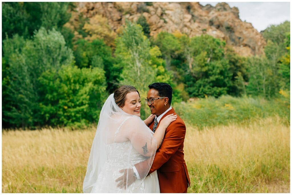 Storm Mountain Big Cottonwood Wedding Photographer Fall