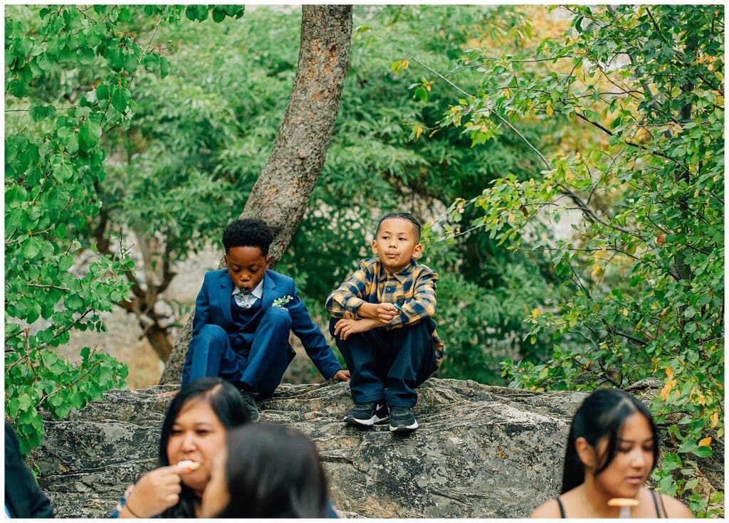 Storm Mountain Big Cottonwood Wedding Photographer Fall