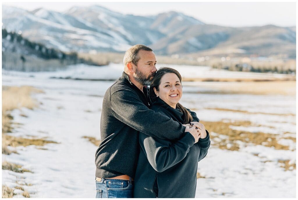 White Barn McPolin Park City Winter Snow Proposal Caili Chung