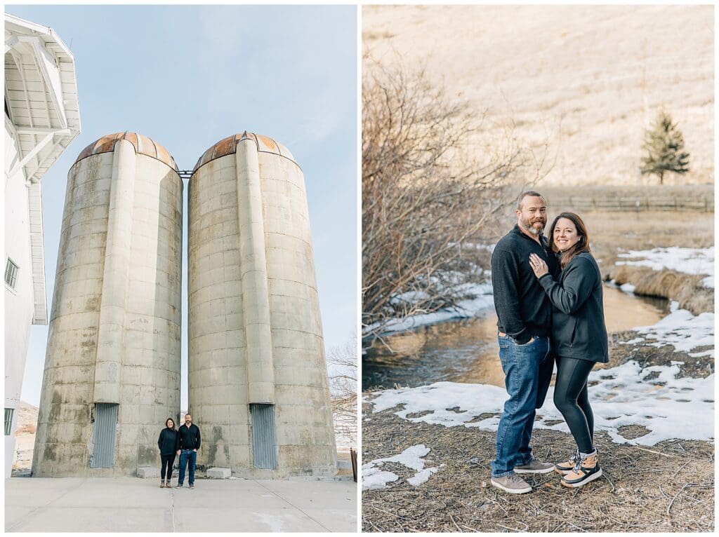 White Barn McPolin Park City Winter Snow Proposal Caili Chung