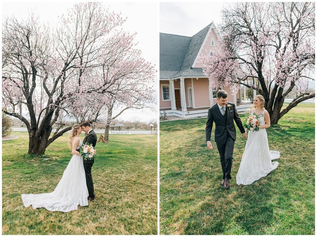 Spring Salt Lake City Wedding This is the Place Heritage Park Garden Place