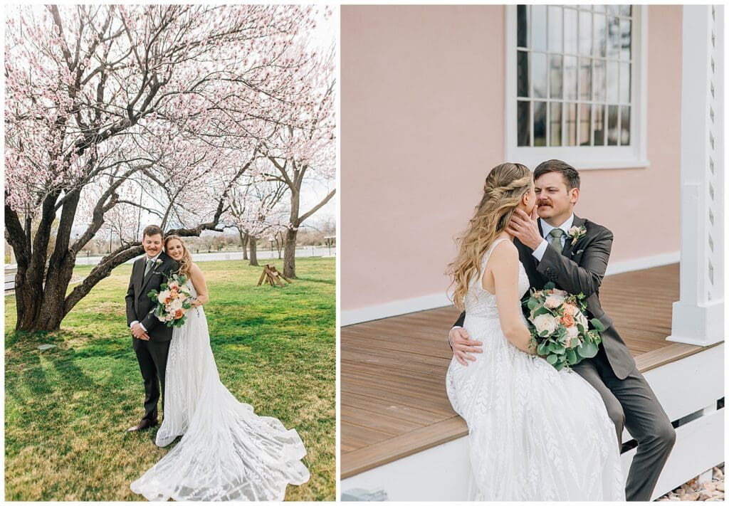 Spring Salt Lake City Wedding This is the Place Heritage Park Garden Place