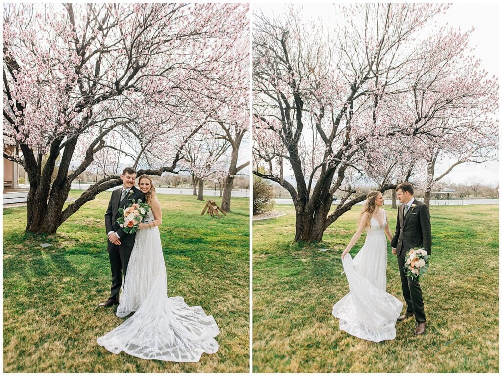 Spring Salt Lake City Wedding This is the Place Heritage Park Garden Place