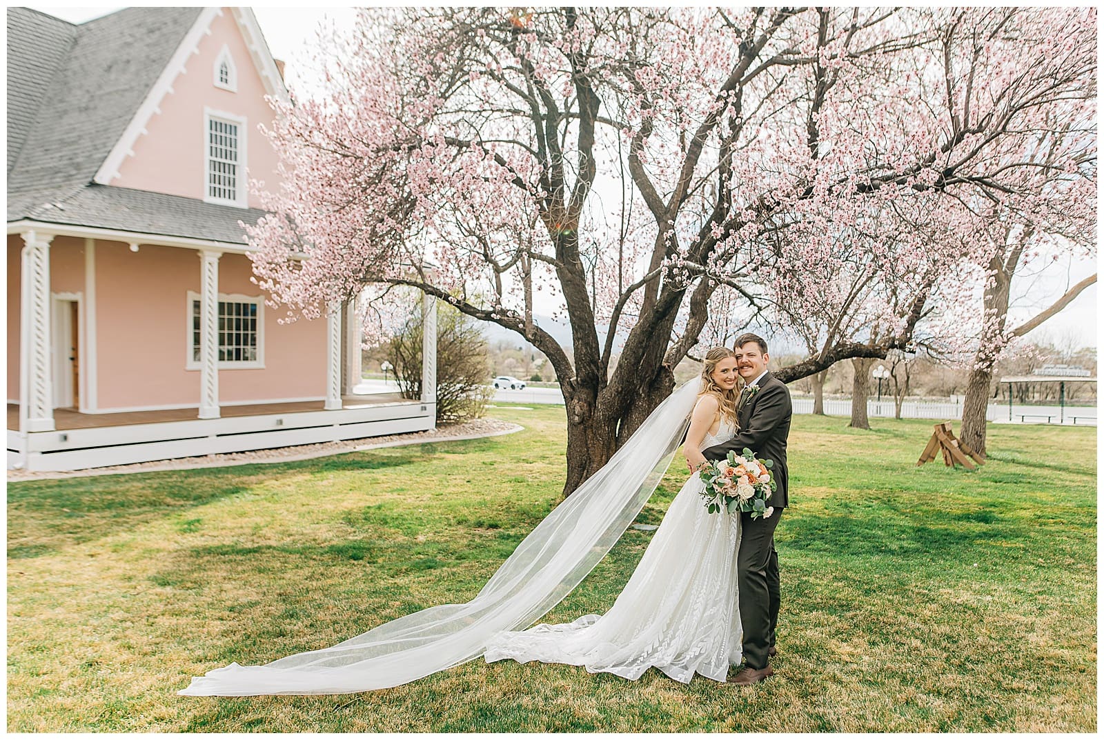 Spring Salt Lake City Wedding This is the Place Heritage Park Garden Place