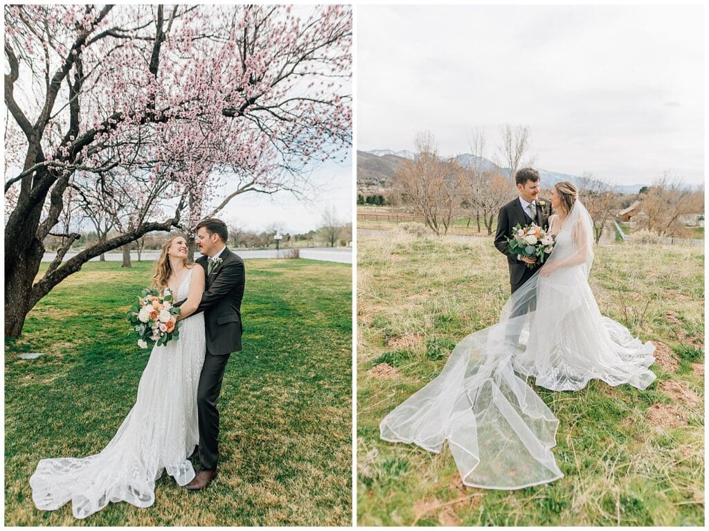 Spring Salt Lake City Wedding This is the Place Heritage Park Garden Place