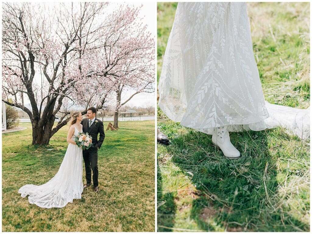 Spring Salt Lake City Wedding This is the Place Heritage Park Garden Place