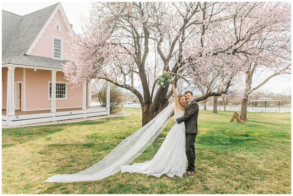 Spring Salt Lake City Wedding This is the Place Heritage Park Garden Place